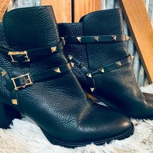 Valentino Garavani Rockstud leather ankle boots